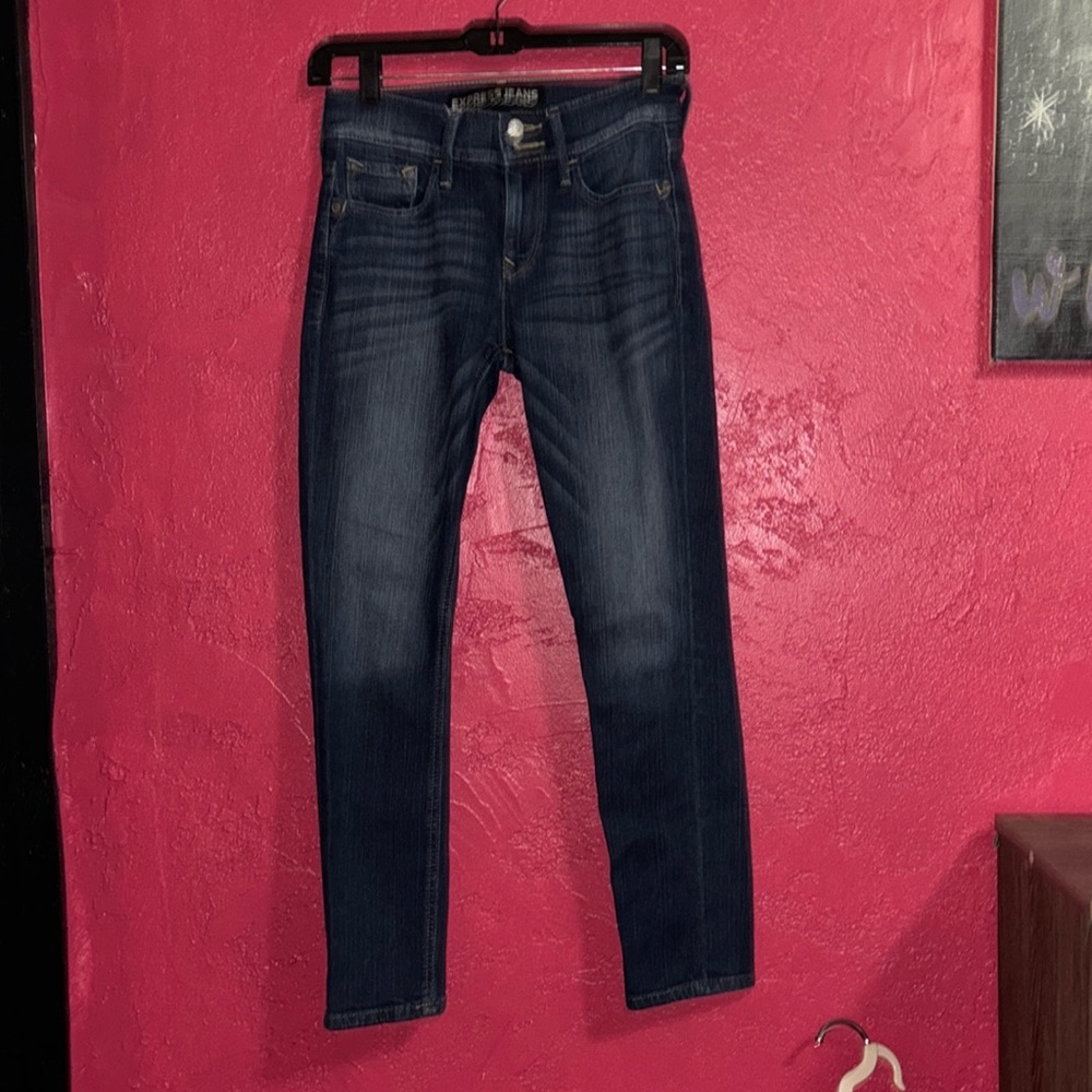 Express jeans cropped legging.  Mid rise. Size 00 - Picture 2 of 14